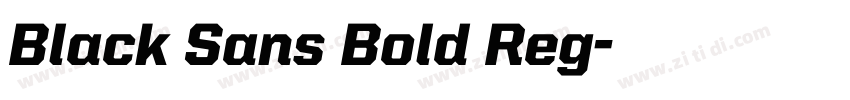 Black Sans Bold Reg字体转换